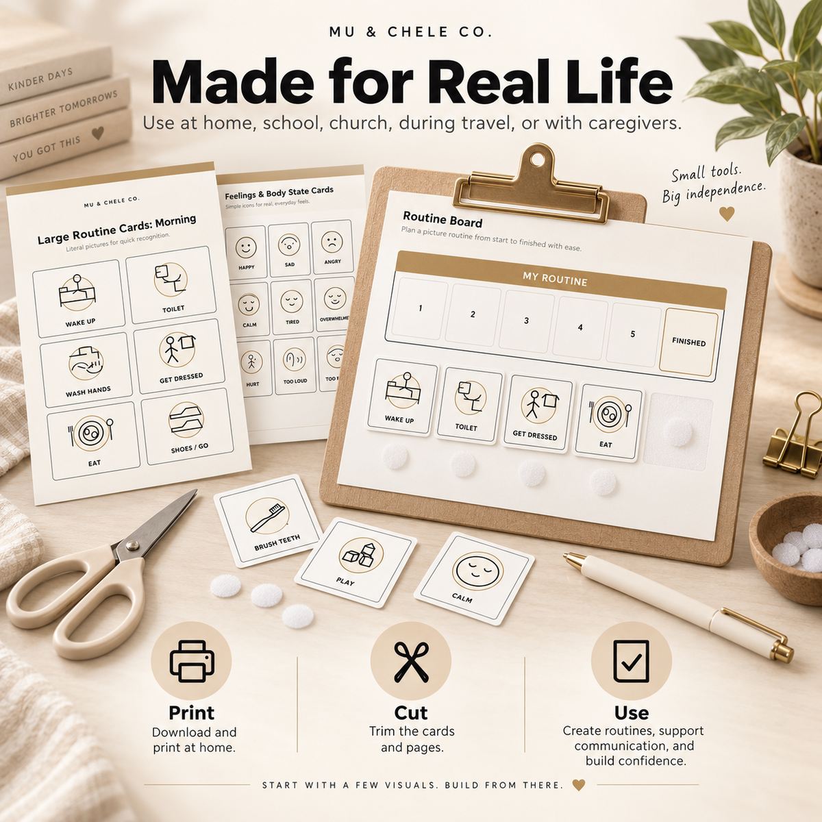 Mu & Chele Visual Communication & Routine Starter Kit