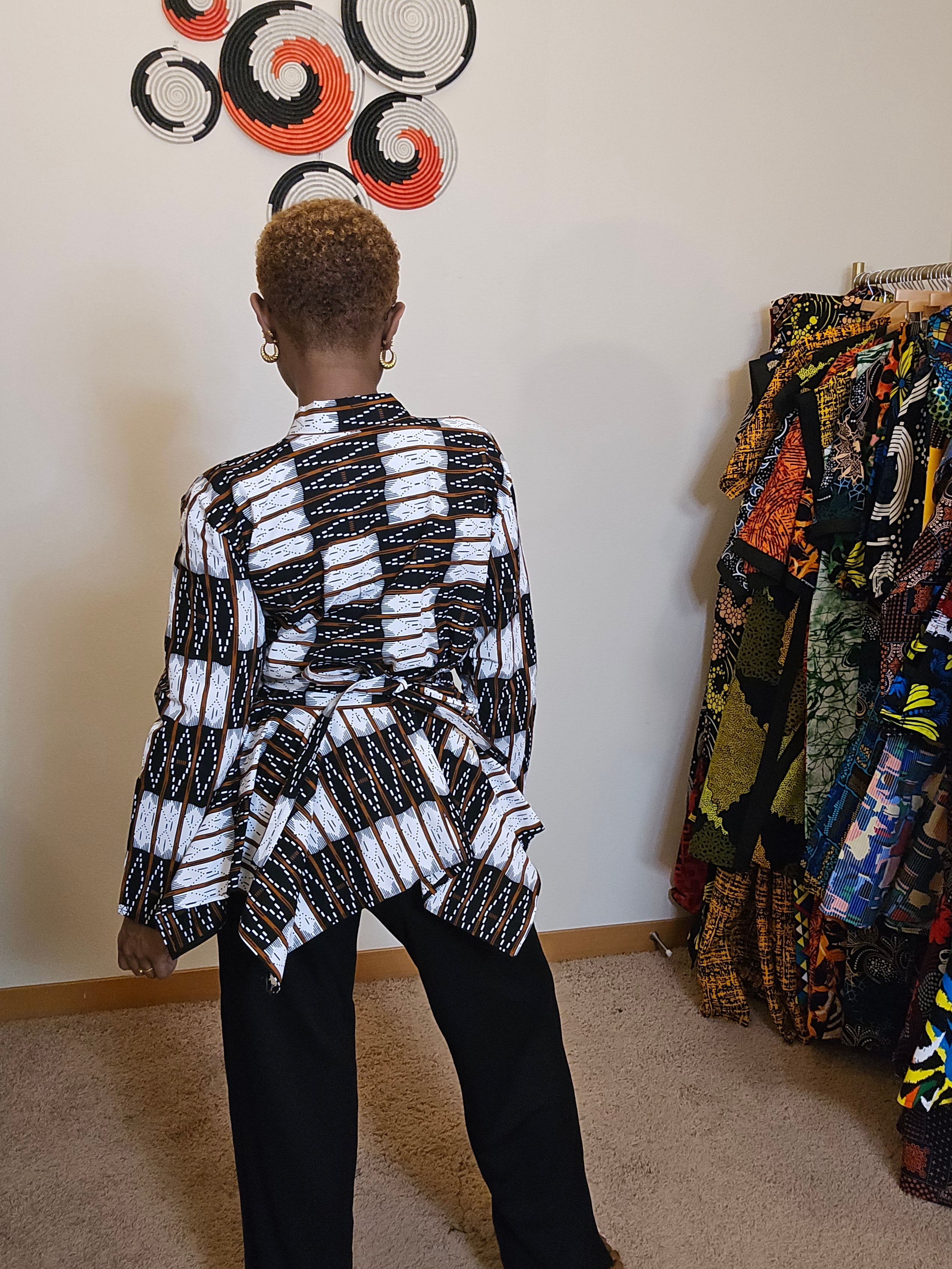 The Asha Wrap Top