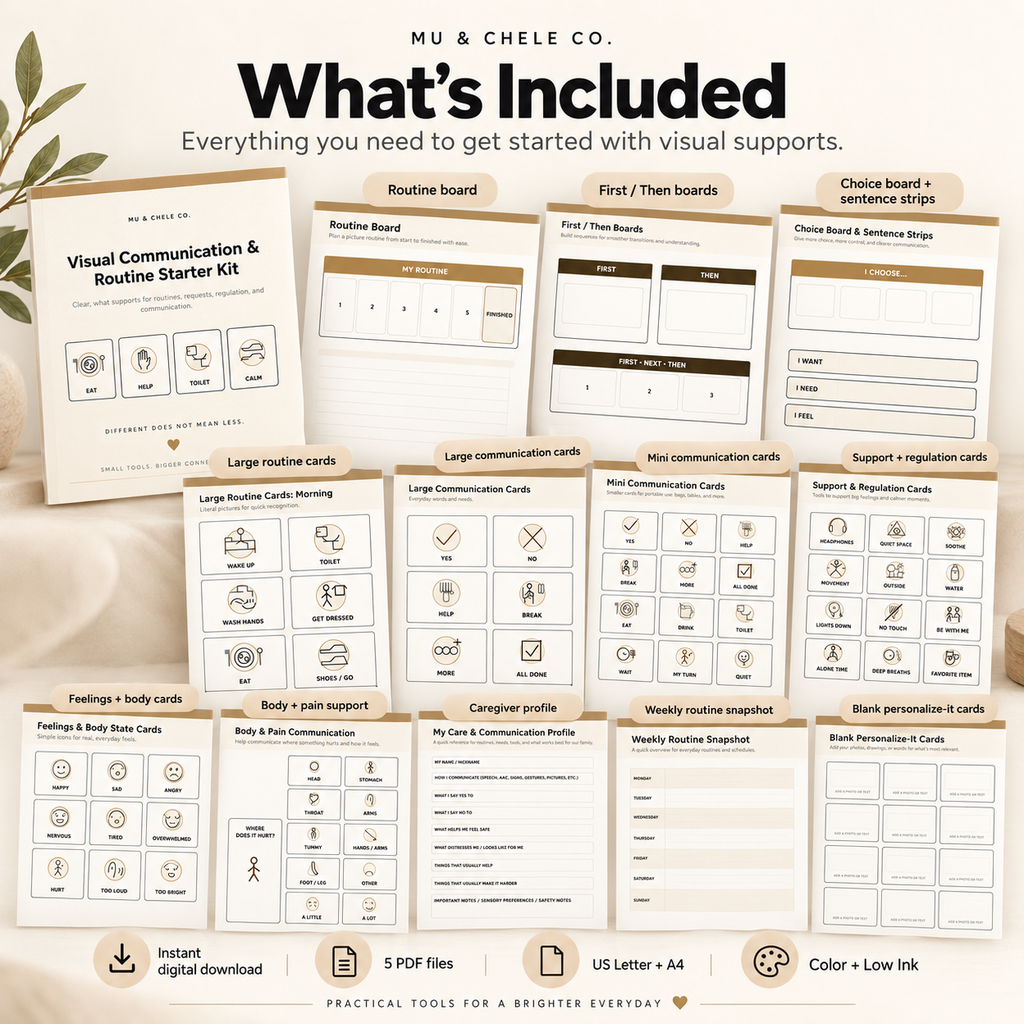 Mu & Chele Visual Communication & Routine Starter Kit
