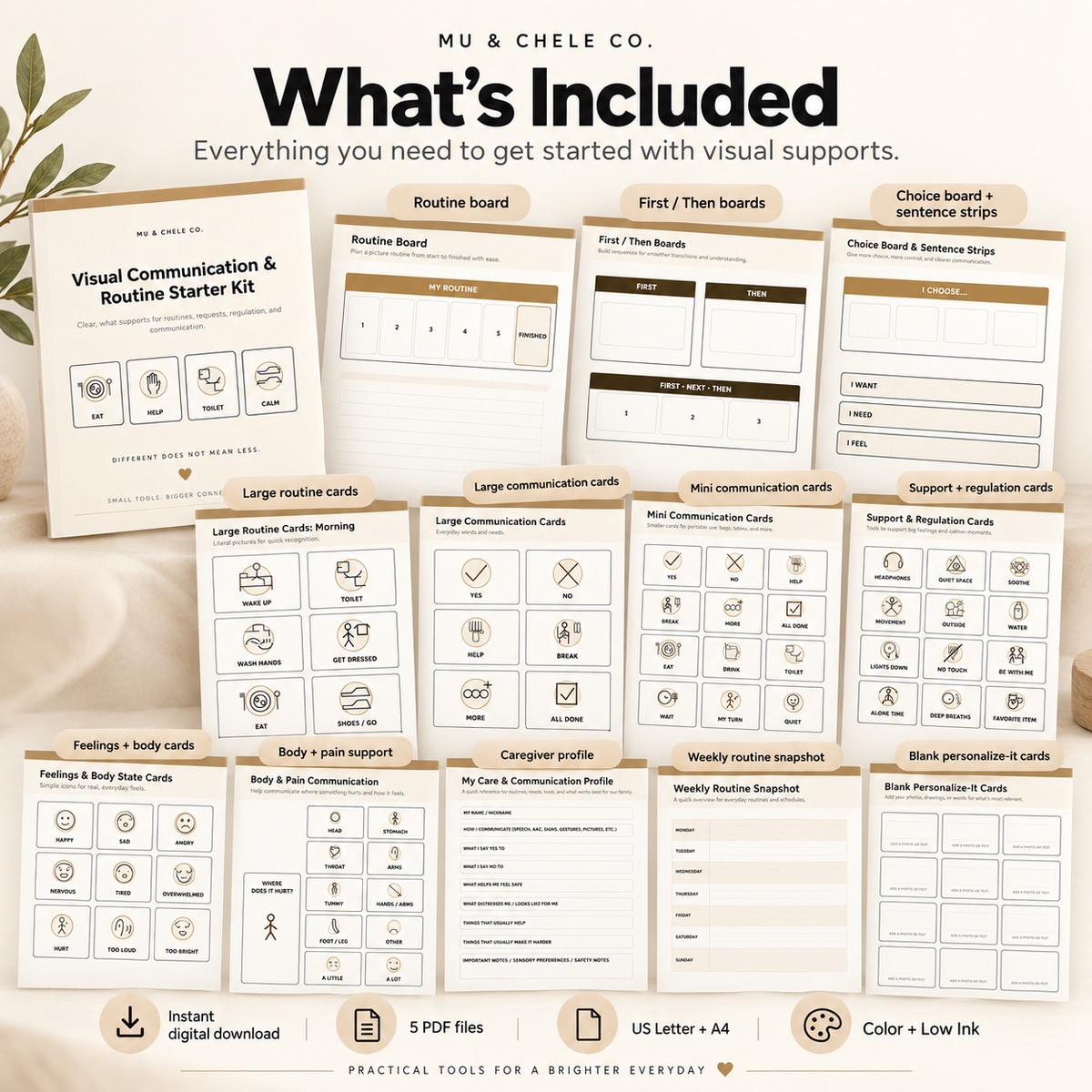 Mu & Chele Visual Communication & Routine Starter Kit