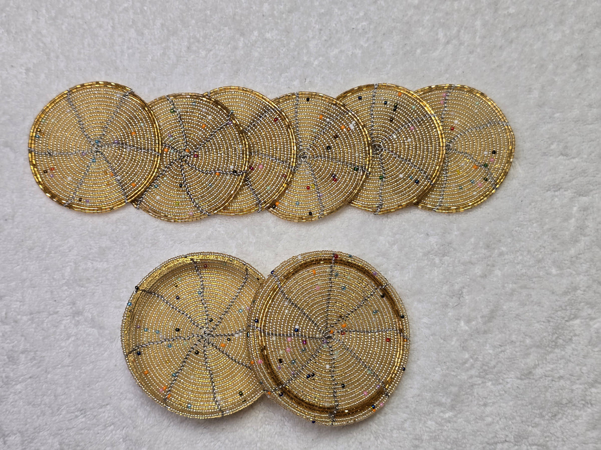 The Miale Beaded Coaster Set