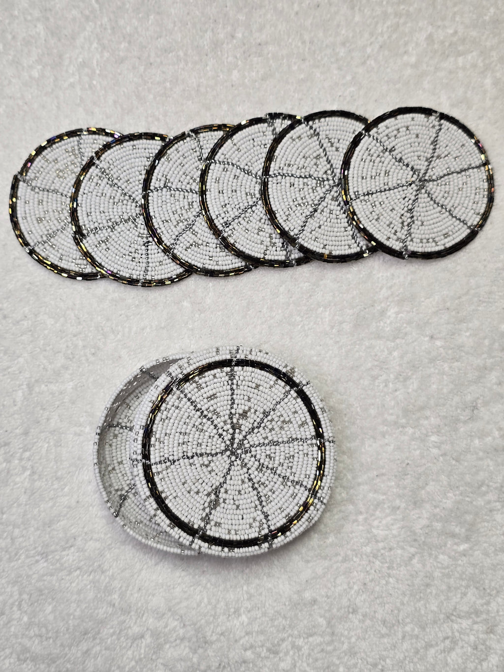 The Miale Beaded Coaster Set