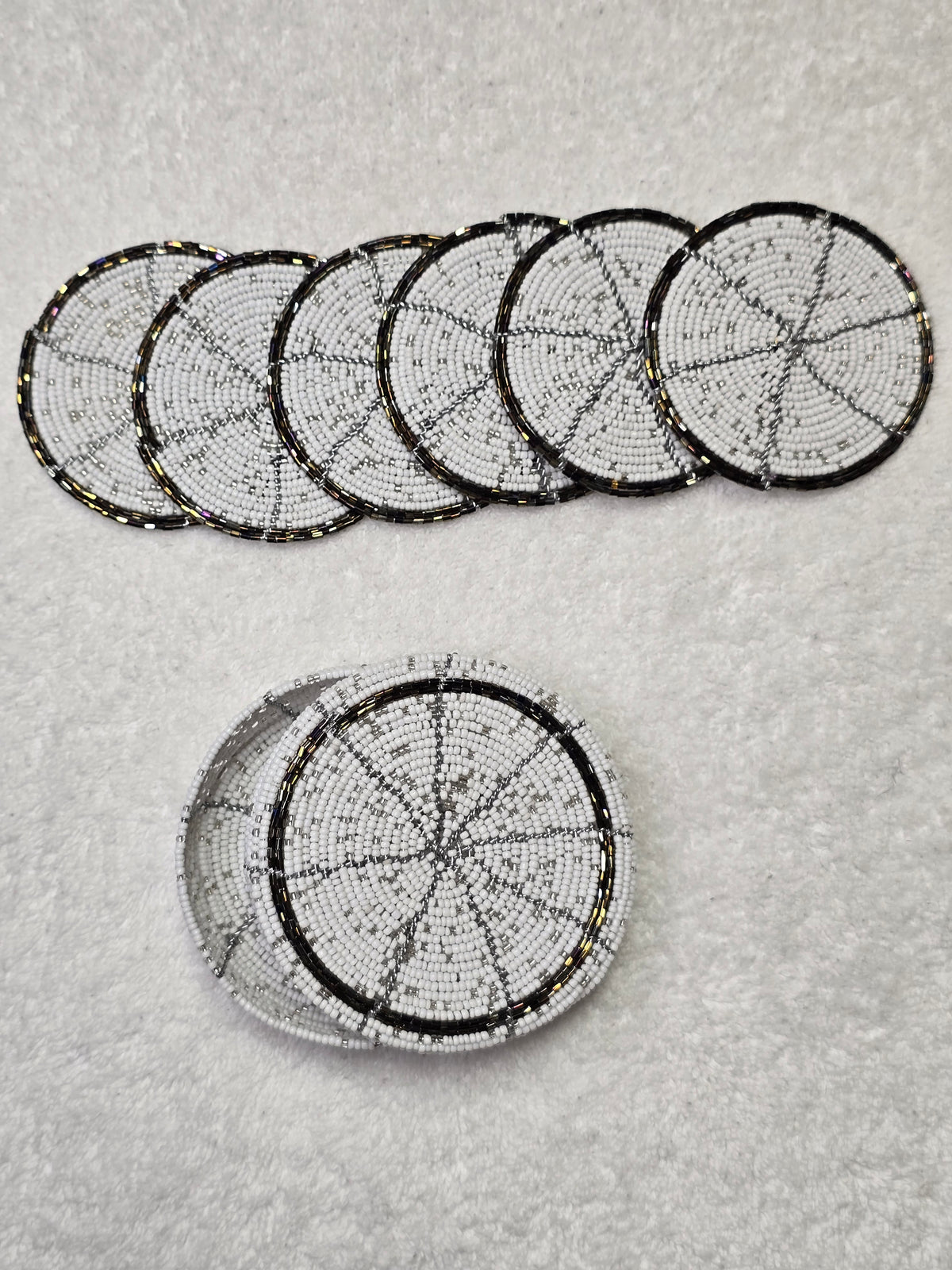 The Miale Beaded Coaster Set